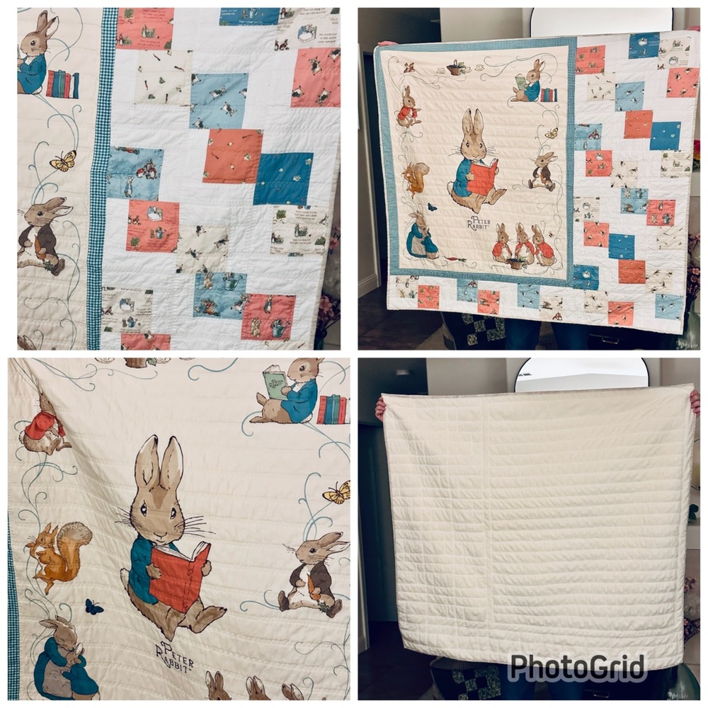 Handmade Peter Rabbit Patchwork Quilt - Picture 5 of 5
